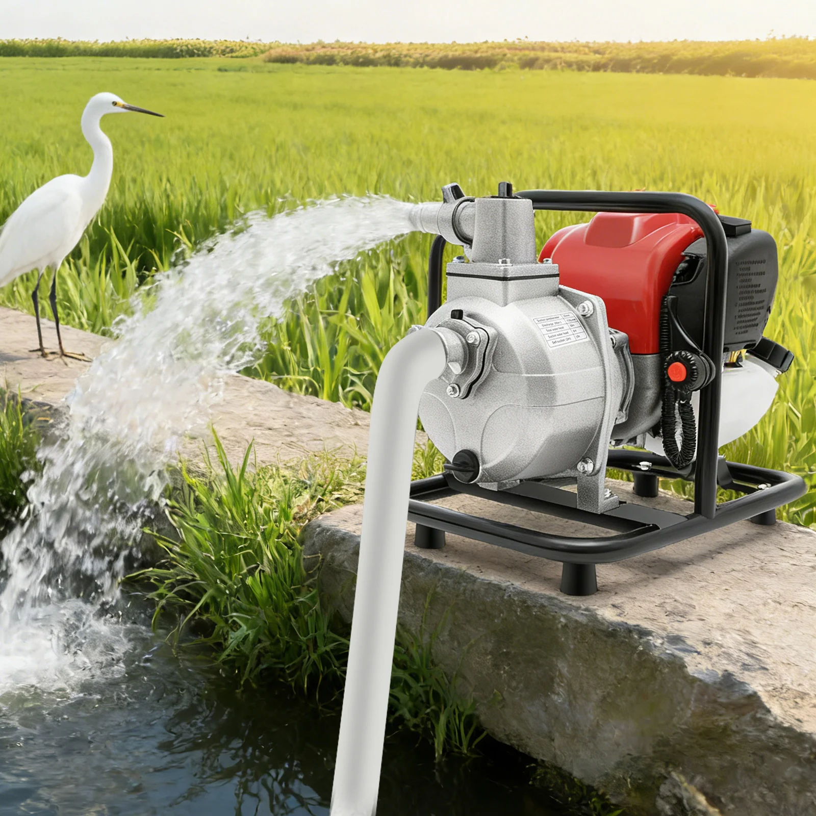 Бензиновая водяная помпа, 4-тактная бензиновая помпа, производительность 35,66 гал/мин, для ирригации/дренажа
Бензиновая водяная помпа, 4-тактная бензиновая помпа, производительность 35,66 гал/мин, для ирригации/дренажа