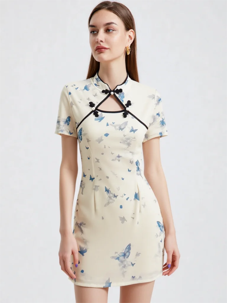 2026 New Summer Sheer Floral Cheongsam Set - Vintage Chinese Qipao Dress with Shorts & Butterfly Print Outfits
2026 New Summer Sheer Floral Cheongsam Set - Vintage Chinese Qipao Dress with Shorts & Butterfly Print Outfits