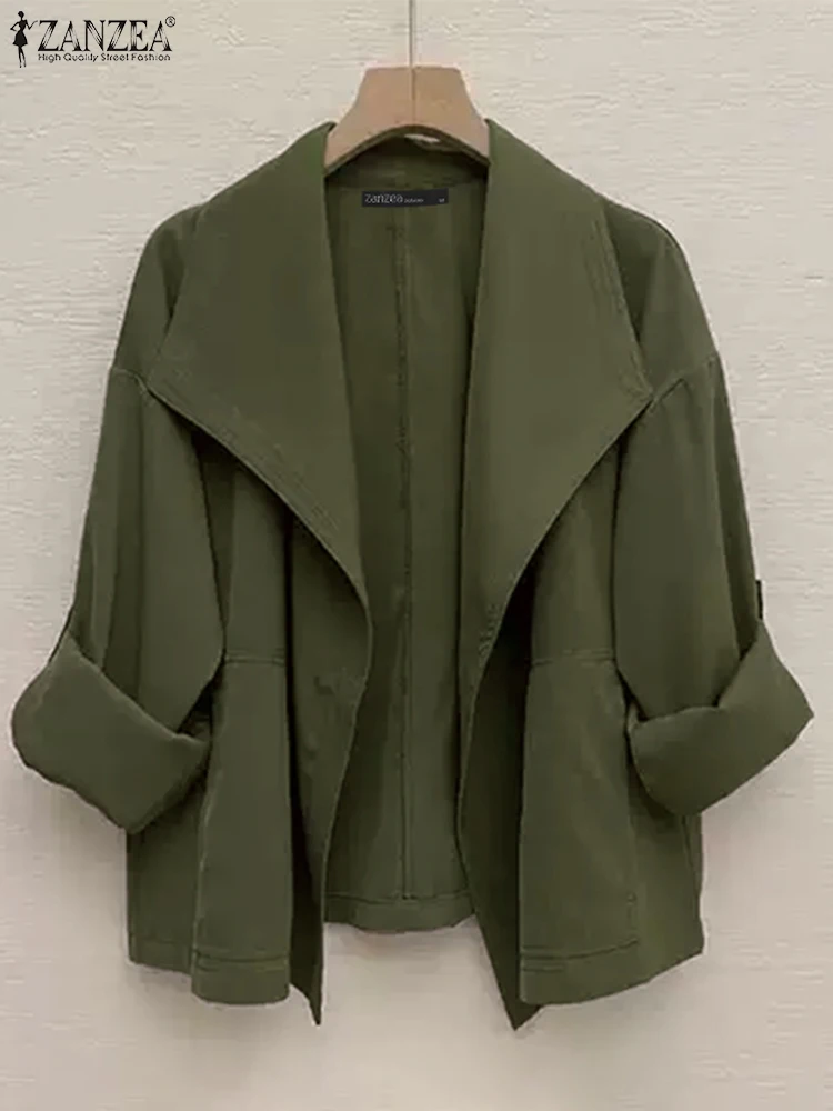 ZANZEA 2024 Women Elegant Coats Casual Loose Long Sleeve Trench Vintage Solid Pockets Jackets Autumn Lapel Collar Thin Outwears
ZANZEA 2024 Women Elegant Coats Casual Loose Long Sleeve Trench Vintage Solid Pockets Jackets Autumn Lapel Collar Thin Outwears