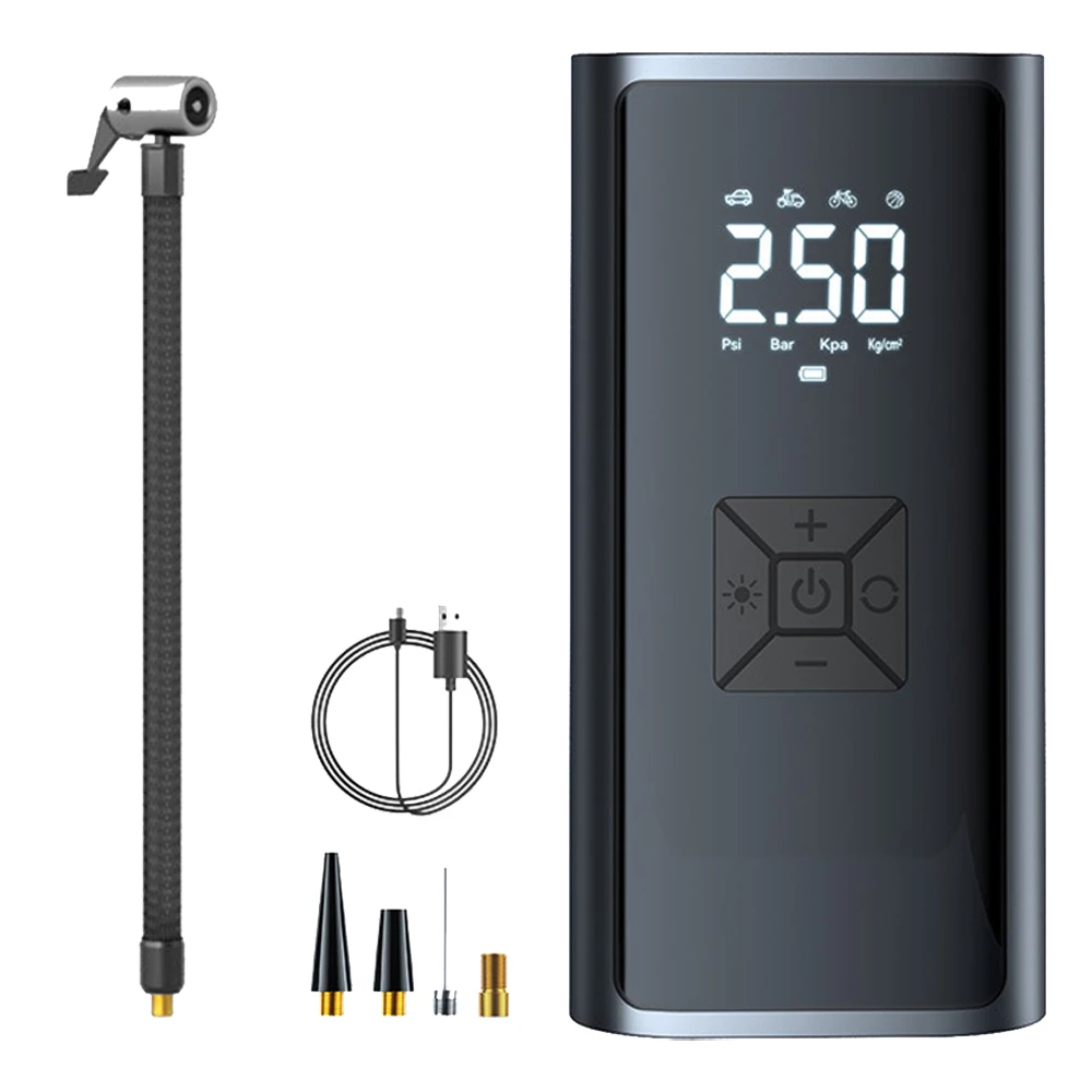 Интеллектуальный цифровой беспроводной насос для накачивания шин, насос для накачивания шин, быстрый накачка, подходит для автомобилей/мотоциклов
Интеллектуальный цифровой беспроводной насос для накачивания шин, насос для накачивания шин, быстрый накачка, подходит для автомобилей/мотоциклов