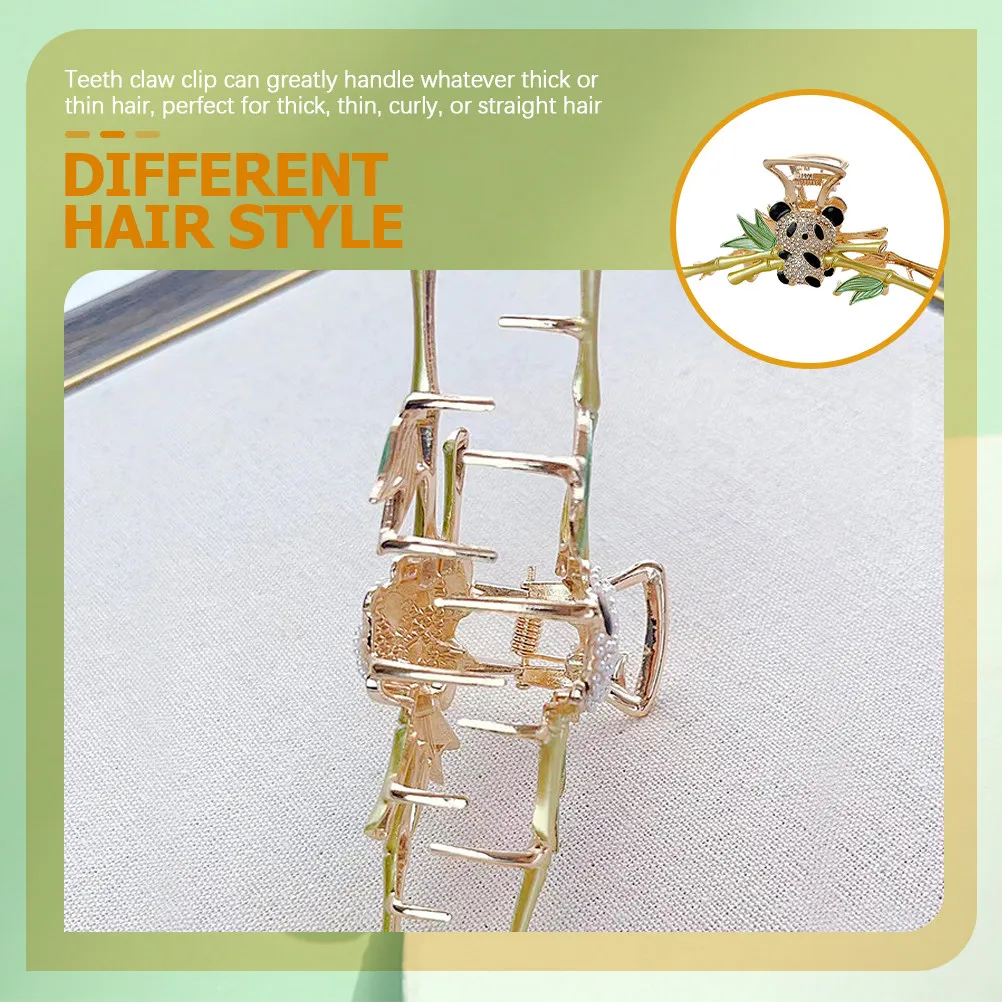 Panda Hair Claw Clip Women Alloy Rhinestone Decorated Claw Clip Strong Grip Holds Hair Securely Travel Shopping Stylish
Panda Hair Claw Clip Women Alloy Rhinestone Decorated Claw Clip Strong Grip Holds Hair Securely Travel Shopping Stylish