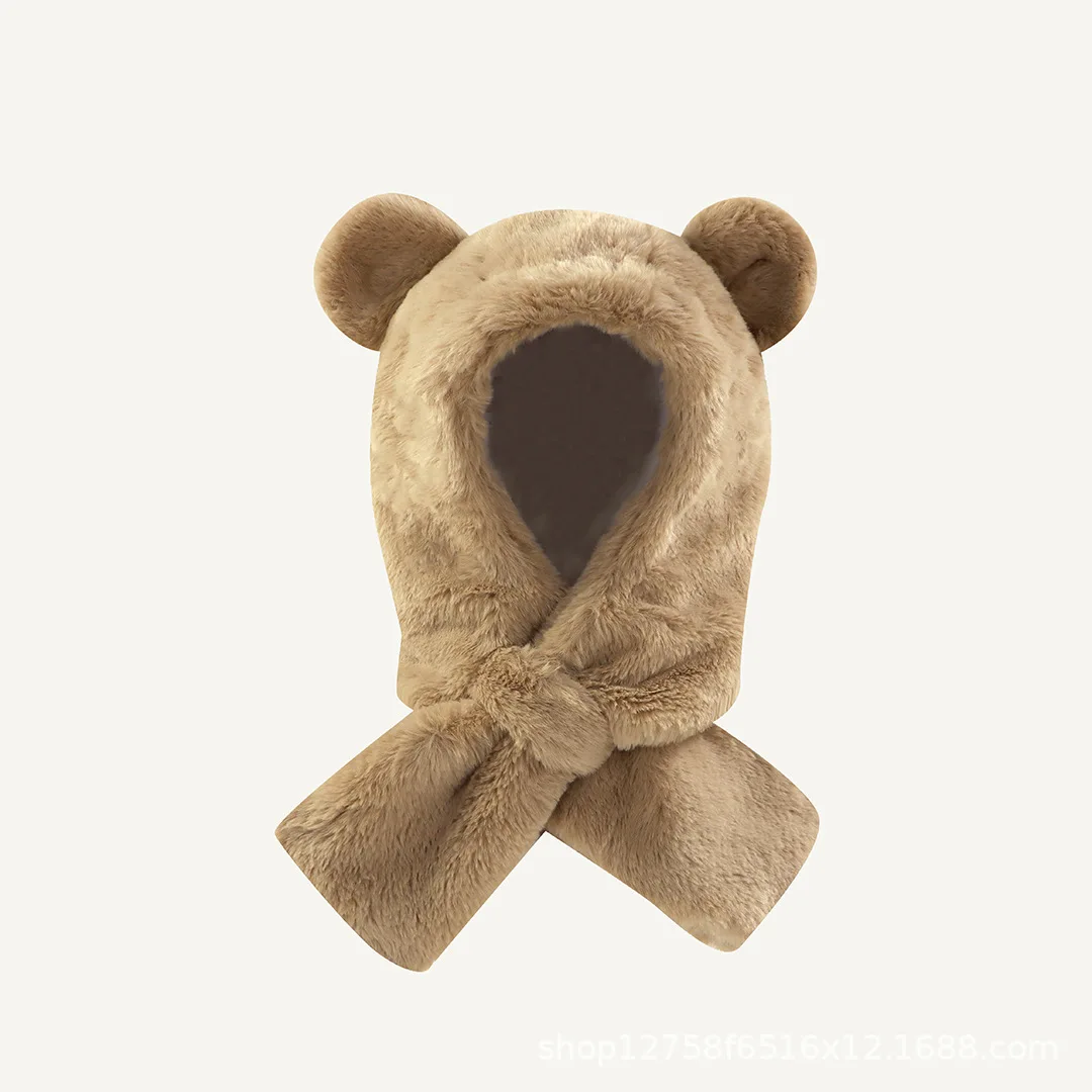 Kids Bear Ear Scarf Hat Thick Plush Fleece Neck Warmer Cute Winter Hooded Scarf With Hat For Toddler Boys And Girls
Kids Bear Ear Scarf Hat Thick Plush Fleece Neck Warmer Cute Winter Hooded Scarf With Hat For Toddler Boys And Girls