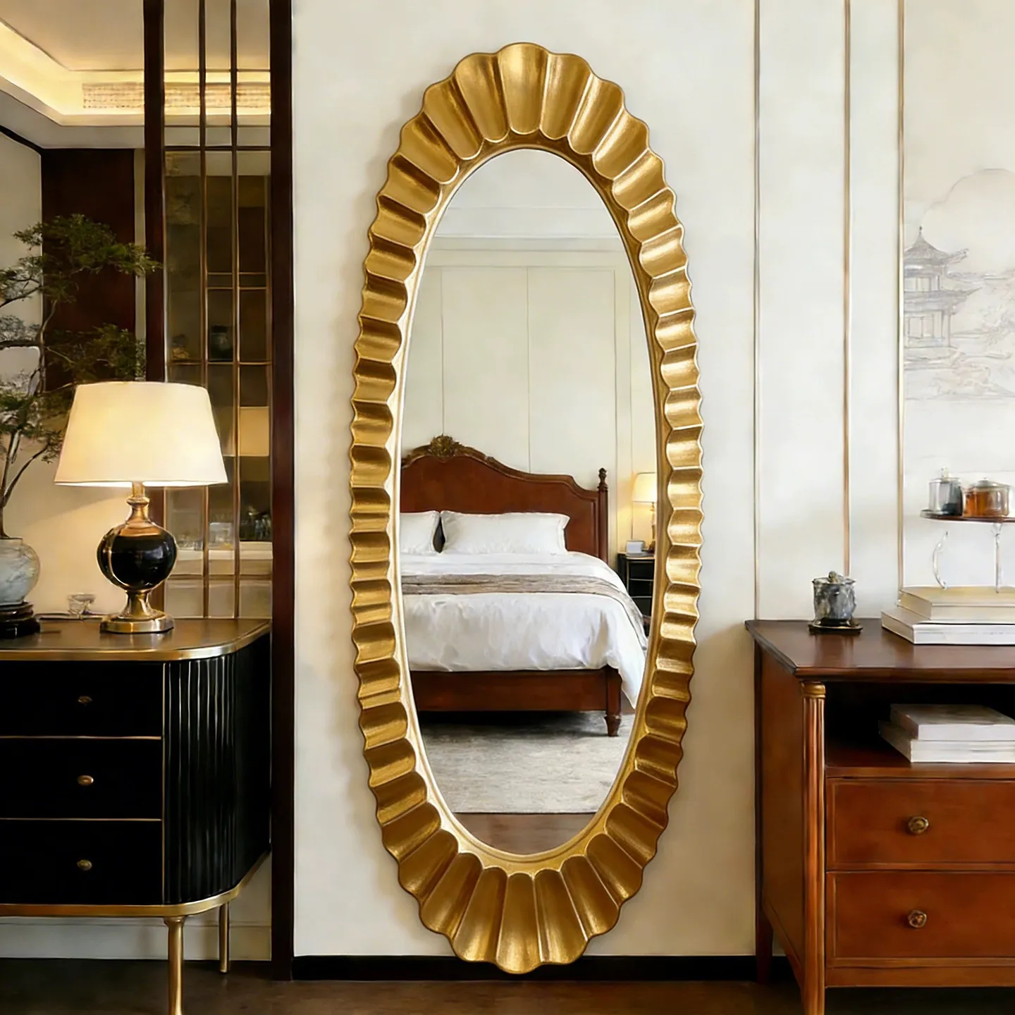 Standing Girls Mirror Living Room Moving Full Body Men Nordic Long Luxury Oval Girls Mirror Bathroom Espelhos Home Decorations
Standing Girls Mirror Living Room Moving Full Body Men Nordic Long Luxury Oval Girls Mirror Bathroom Espelhos Home Decorations