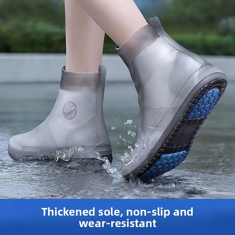 Waterproof Thickened Silicone Rain Boot Covers Anti-Slip Wear-Resistant for Rainy Days Women's Reusable Shoe Covers
Waterproof Thickened Silicone Rain Boot Covers Anti-Slip Wear-Resistant for Rainy Days Women's Reusable Shoe Covers