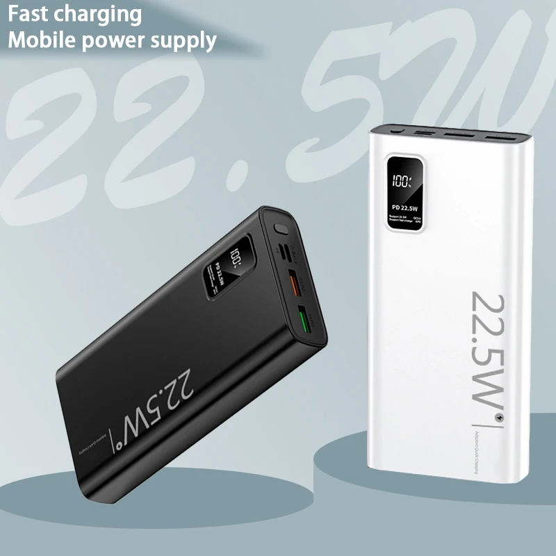 20000mAh Large Capacity Power Bank USB C 22.5W External Spare Battery Portable Fast Charger For iPhone Samsung Xiaomi
20000mAh Large Capacity Power Bank USB C 22.5W External Spare Battery Portable Fast Charger For iPhone Samsung Xiaomi