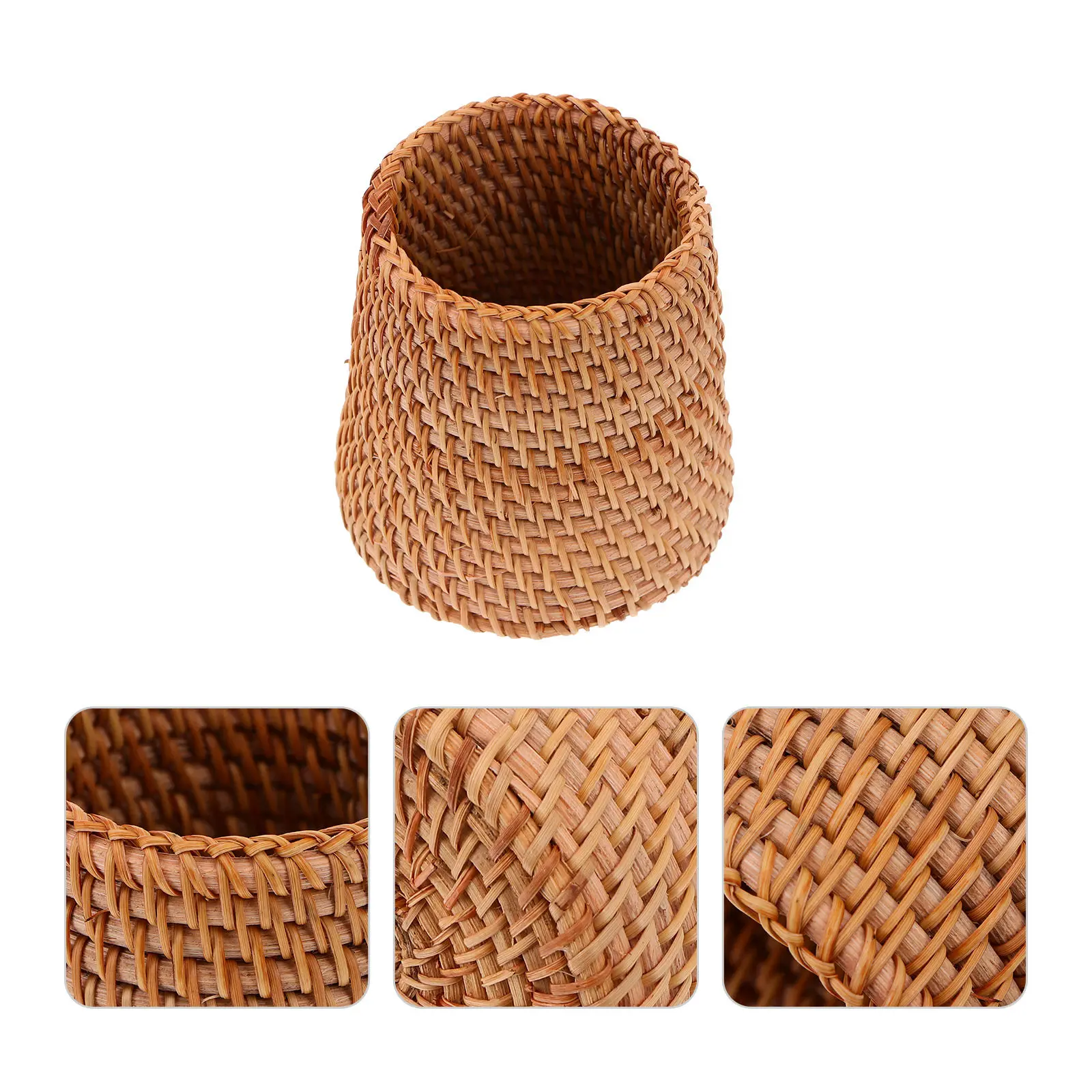 1Pcs Wood Woven Pen Container Hand Woven Storage Basket Desktop Pen Holder Multifunctional Organizer for Desk Home Office Decor
1Pcs Wood Woven Pen Container Hand Woven Storage Basket Desktop Pen Holder Multifunctional Organizer for Desk Home Office Decor