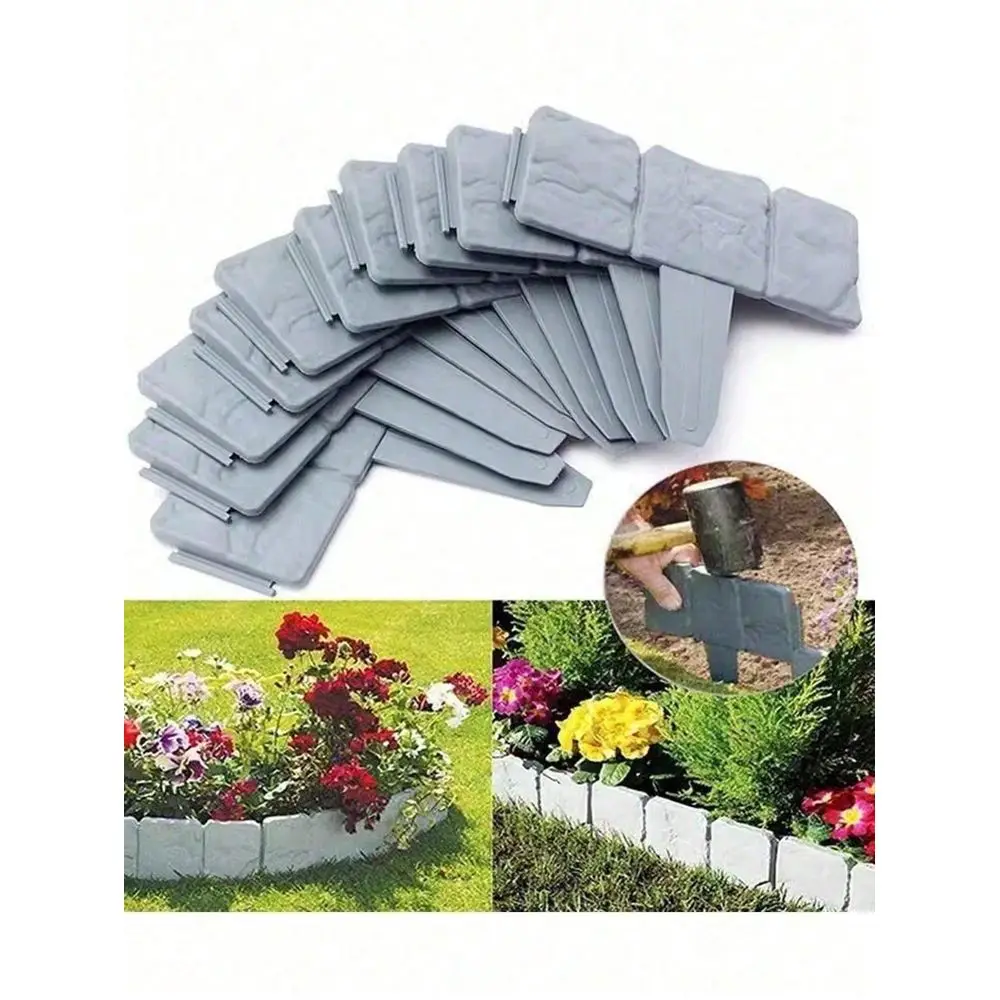 Stone PVC Garden Border Fence Decorative Landscape Edging, Simple DIY Lawn Fencing, Suitable For Outdoor Patio, Balcony, Sidewa
Stone PVC Garden Border Fence Decorative Landscape Edging, Simple DIY Lawn Fencing, Suitable For Outdoor Patio, Balcony, Sidewa