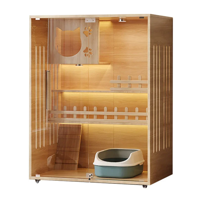 Cat house villa integrated with door large free space household three-story house solid wood panoramic cat nest wholesal
Cat house villa integrated with door large free space household three-story house solid wood panoramic cat nest wholesal