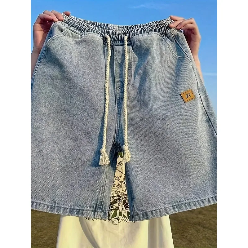 2026 Men's Summer Thin Denim Shorts Casual Pants Boys Loose Large Size Five-Point Pants Men
2026 Men's Summer Thin Denim Shorts Casual Pants Boys Loose Large Size Five-Point Pants Men