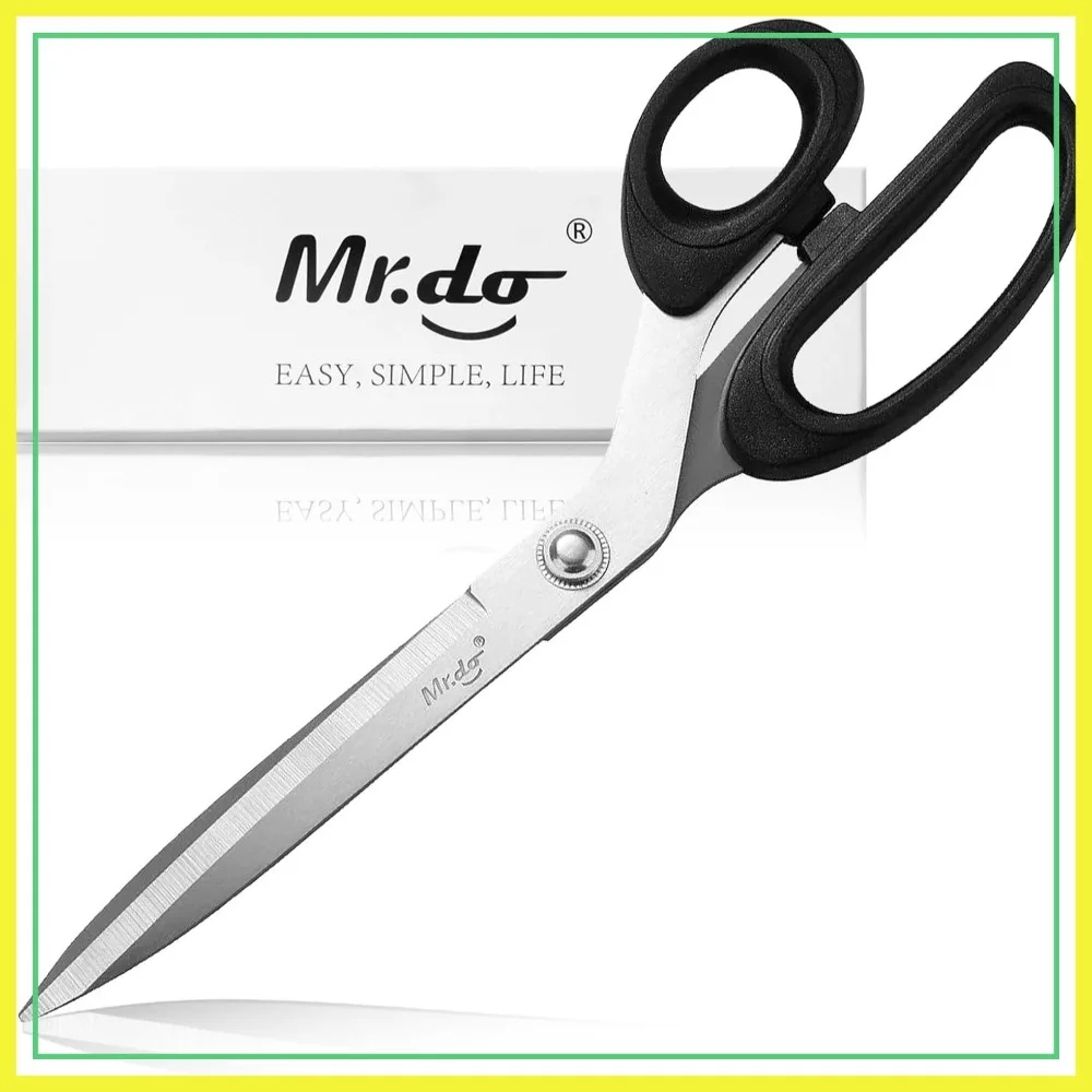 10" Heavy Duty Fabric Scissors for Cutting Clothes, Leather, and More - Professional Sewing Shears for Tailors and Home Use
10" Heavy Duty Fabric Scissors for Cutting Clothes, Leather, and More - Professional Sewing Shears for Tailors and Home Use