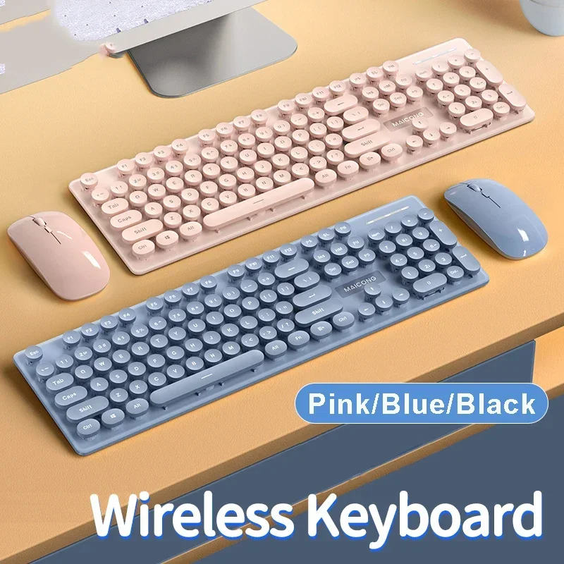 Wireless Keyboard and Mouse Wired Combo 2.4G Full Size 104 Keys Gaming Keyboard and Portable Mouse for Gamer Windows PC iPad
Wireless Keyboard and Mouse Wired Combo 2.4G Full Size 104 Keys Gaming Keyboard and Portable Mouse for Gamer Windows PC iPad