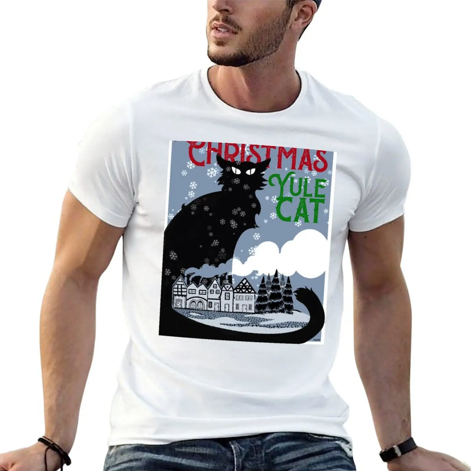 Yule Cat T-Shirt printed t shirts for man t shirt for man 100 percent cotton T-Shirt
Yule Cat T-Shirt printed t shirts for man t shirt for man 100 percent cotton T-Shirt