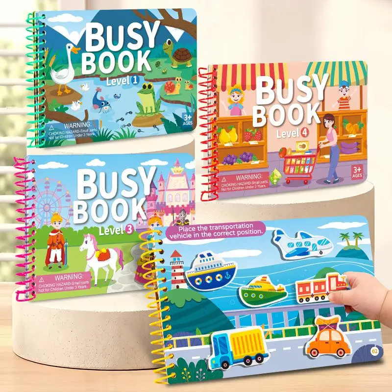 Children Quiet Busy Book 4 Themes Cartoon Travel Sticker Books Kids DIY Sticker Educational Game Montessori Paste Book Toy Gifts
Children Quiet Busy Book 4 Themes Cartoon Travel Sticker Books Kids DIY Sticker Educational Game Montessori Paste Book Toy Gifts