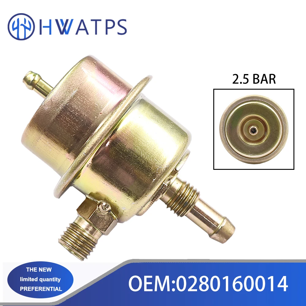 Fuel Pressure Regulator 0280160014 2.5Bar For BMW 79-81 528i, 78-81 633CSi, and 733i models.
Fuel Pressure Regulator 0280160014 2.5Bar For BMW 79-81 528i, 78-81 633CSi, and 733i models.