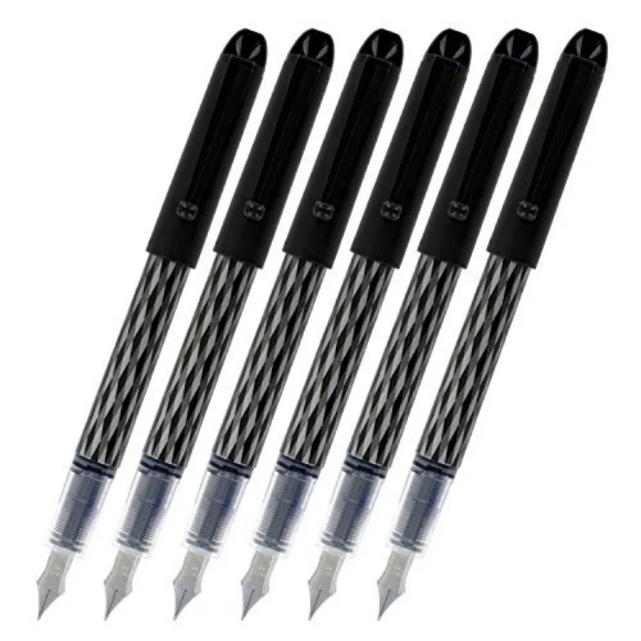 Varsity Disposable Fountain Pens, Black Ink 90010,Pack of 6
Varsity Disposable Fountain Pens, Black Ink 90010,Pack of 6