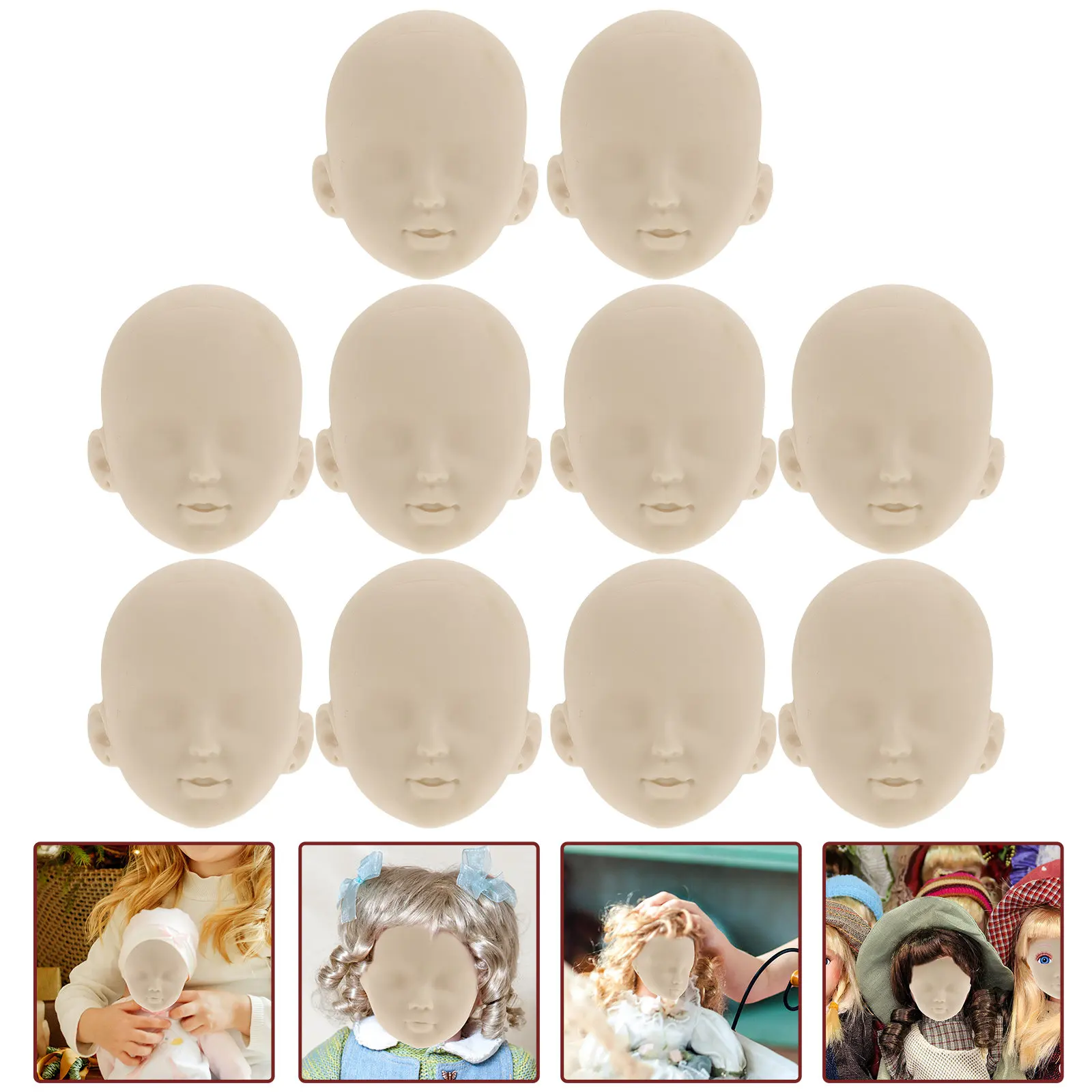 10Pcs Lightweight Unbreakable Mini Decor Heads for Children's Day Gifts DIY Art Projects Craft Making Supplies Practice Makeup
10Pcs Lightweight Unbreakable Mini Decor Heads for Children's Day Gifts DIY Art Projects Craft Making Supplies Practice Makeup