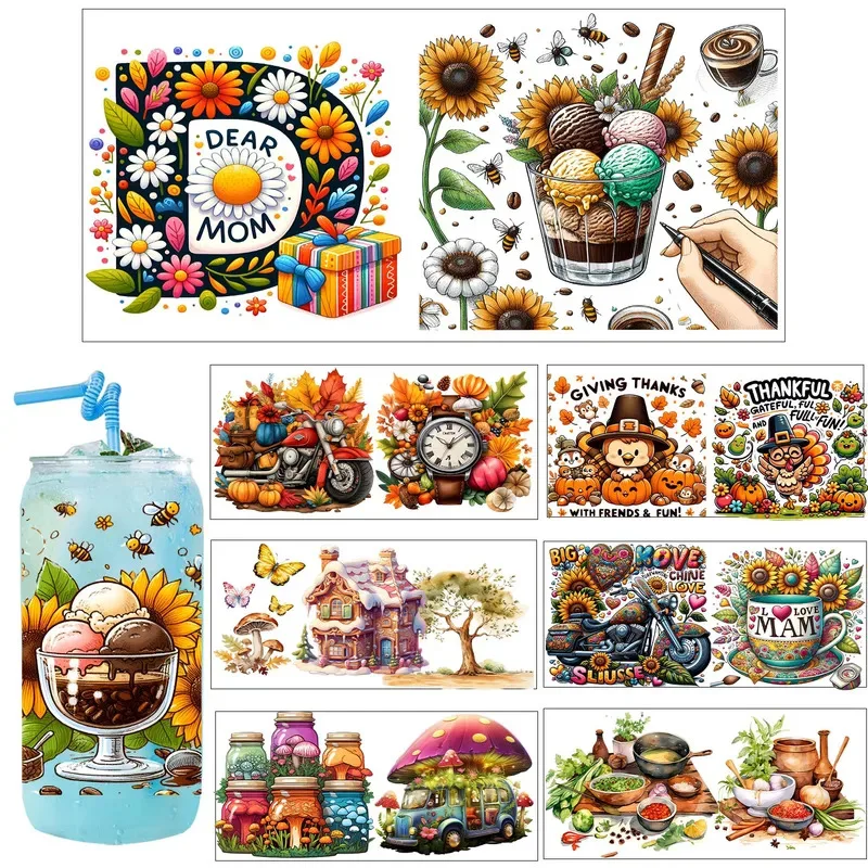 Cottagecore fall vibe easy peel waterproof Party DIY Decals 3D transfers uvdtf tumbler seal stickers 16oz uv dtf cup wraps
Cottagecore fall vibe easy peel waterproof Party DIY Decals 3D transfers uvdtf tumbler seal stickers 16oz uv dtf cup wraps