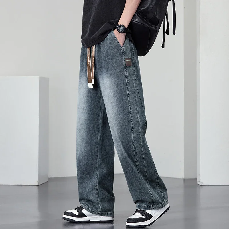 LIBIELIY, летняя лиоцелевая ткань, широкие брюки для стирки, джинсовые карманы с клапанами, легкие брюки-карго, мужские уличные брюки, свободные повседневные тонкие брюки
LIBIELIY, летняя лиоцелевая ткань, широкие брюки для стирки, джинсовые карманы с клапанами, легкие брюки-карго, мужские уличные брюки, свободные повседневные тонкие брюки