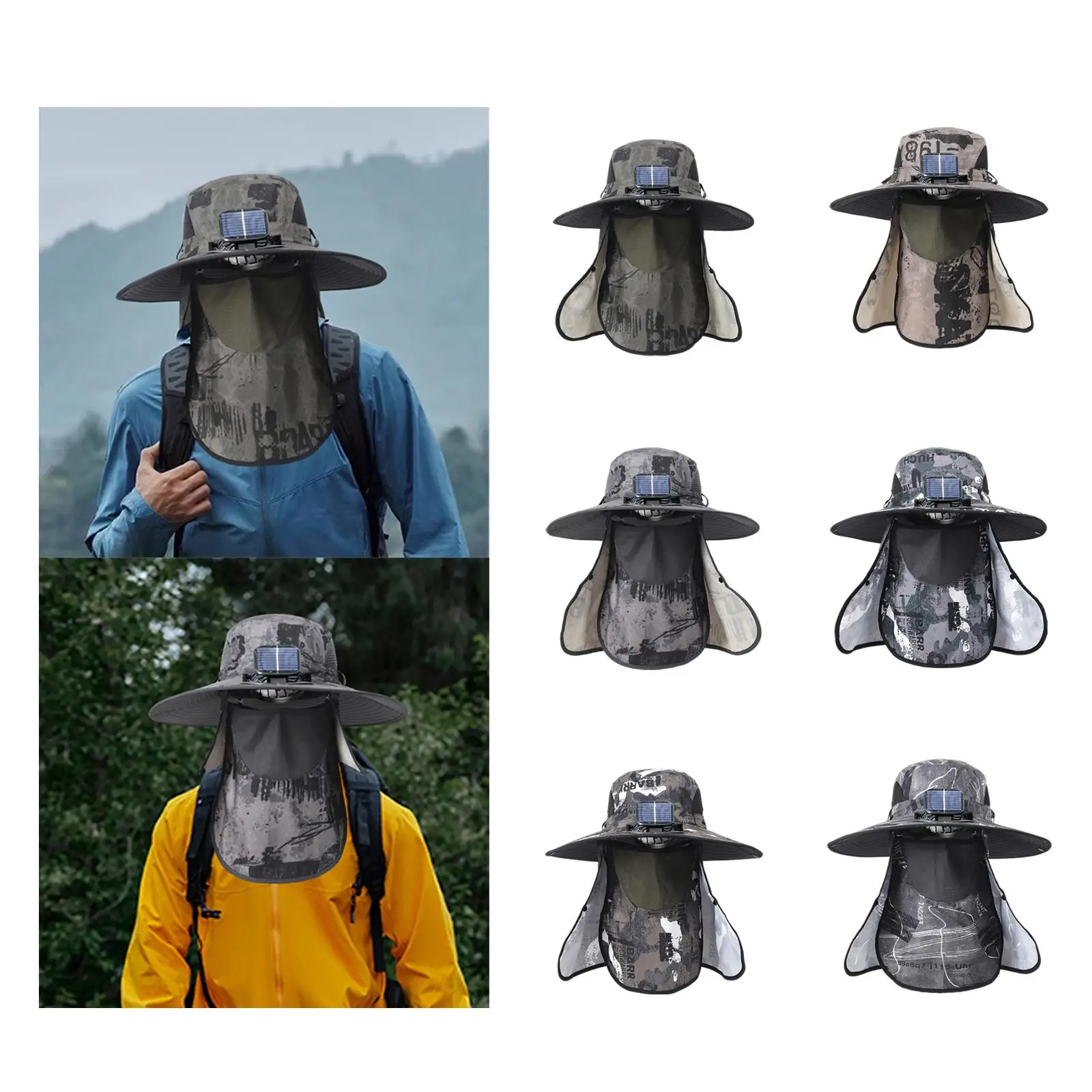 Outdoor Solar Fan Hat Adjustable Breathable Lightweight Wide Brim Sun Protection Fishing Hat for Camping Summer Beach Travel
Outdoor Solar Fan Hat Adjustable Breathable Lightweight Wide Brim Sun Protection Fishing Hat for Camping Summer Beach Travel