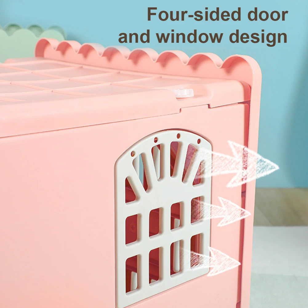 Plastic Cat House Waterproof Feral Cat Shelter with Escape Door Indoor Cat House for Outdoor Indoor Use
Plastic Cat House Waterproof Feral Cat Shelter with Escape Door Indoor Cat House for Outdoor Indoor Use