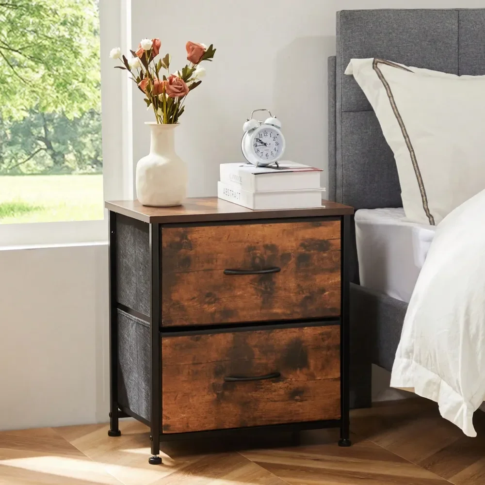 Nightstand With 2 Storage Drawers, 20 Height Small Bed Side Furniture End Table, Wooden Top Fabric Cabinet Kids Night Stand Min
Nightstand With 2 Storage Drawers, 20 Height Small Bed Side Furniture End Table, Wooden Top Fabric Cabinet Kids Night Stand Min