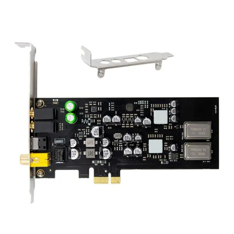 31BA High Fidelitys PCIe Sound Card Supports 16Bit 24Bit Samplings Stereo PCM Output Via Opticals Coaxial Connection
31BA High Fidelitys PCIe Sound Card Supports 16Bit 24Bit Samplings Stereo PCM Output Via Opticals Coaxial Connection