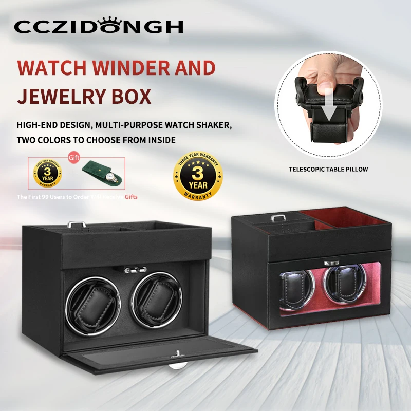 CCZIDONGH Luxury Fashion High Quality Watch Winder Mover Open Motor Stop Automatic Watch Rotator Display Box Winder Wood Leather
CCZIDONGH Luxury Fashion High Quality Watch Winder Mover Open Motor Stop Automatic Watch Rotator Display Box Winder Wood Leather