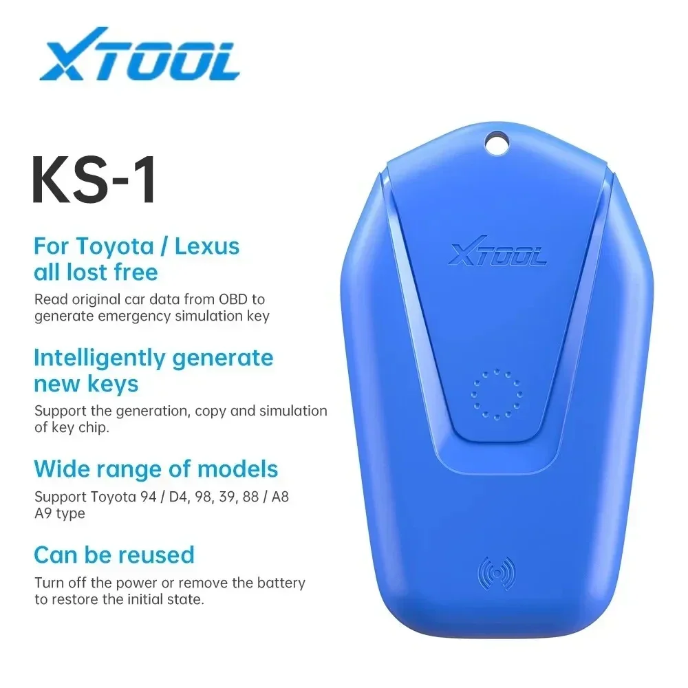 XTOOL KS01 OBD2 Diagnostic Smart Key Emulator For Toyota professional Auto Key Programmer Work With IK618/X100 PAD3 X100MAX
XTOOL KS01 OBD2 Diagnostic Smart Key Emulator For Toyota professional Auto Key Programmer Work With IK618/X100 PAD3 X100MAX