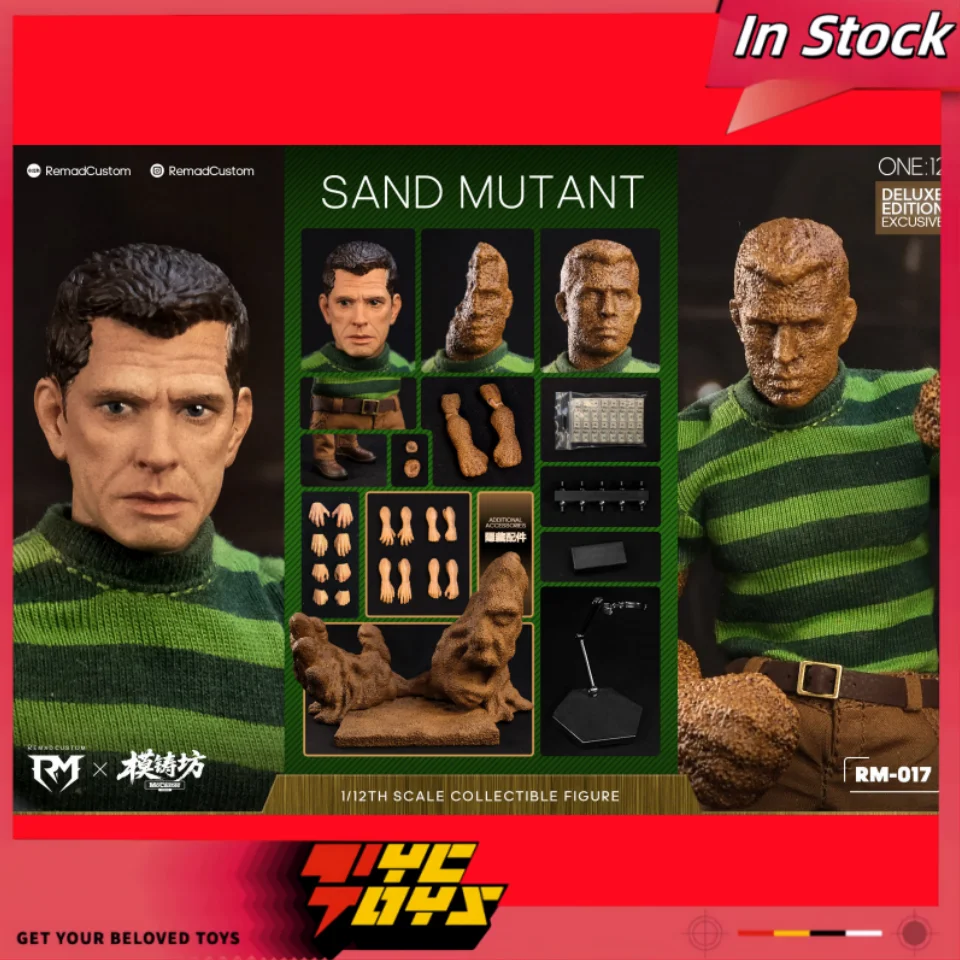 TYCTOYS RemadCustom RM-017 Normal Version 1/12 Sand Mutant Sweater Decor Man Hero Action Figure 6inch Soldier Model Toy
TYCTOYS RemadCustom RM-017 Normal Version 1/12 Sand Mutant Sweater Decor Man Hero Action Figure 6inch Soldier Model Toy
