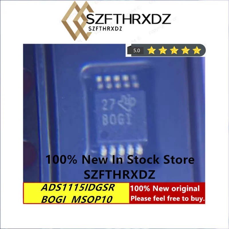 100% Новый оригинальный ADS1115IDGSR MSOP10 BOGI ADS1115IDGST B0GI аналогово-цифровой конвертер
100% Новый оригинальный ADS1115IDGSR MSOP10 BOGI ADS1115IDGST B0GI аналогово-цифровой конвертер