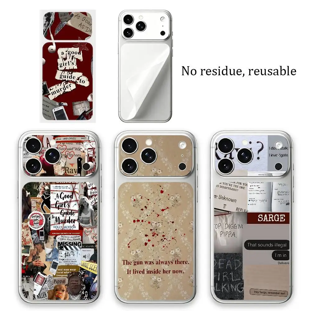 agggtm A Good Girls Guide to Murder Back Skin Sticker For iPhone 17 Pro,17 Pro Max Anti-Scratch Protective Film
agggtm A Good Girls Guide to Murder Back Skin Sticker For iPhone 17 Pro,17 Pro Max Anti-Scratch Protective Film
