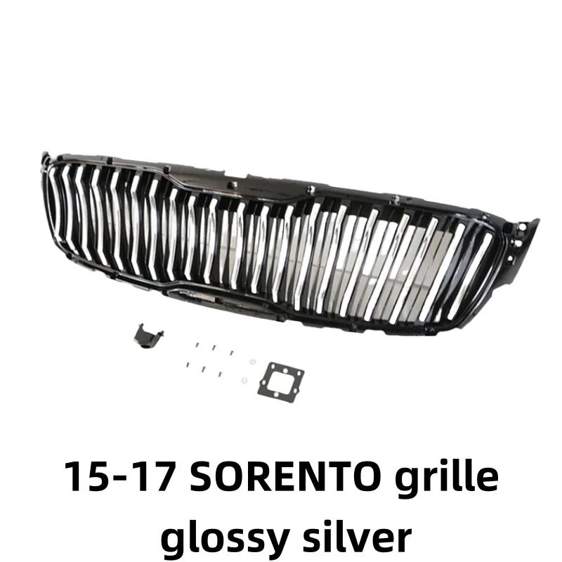Suitable for 15-17 Kia Sorento racing grille with front bumper modification accessories
Suitable for 15-17 Kia Sorento racing grille with front bumper modification accessories