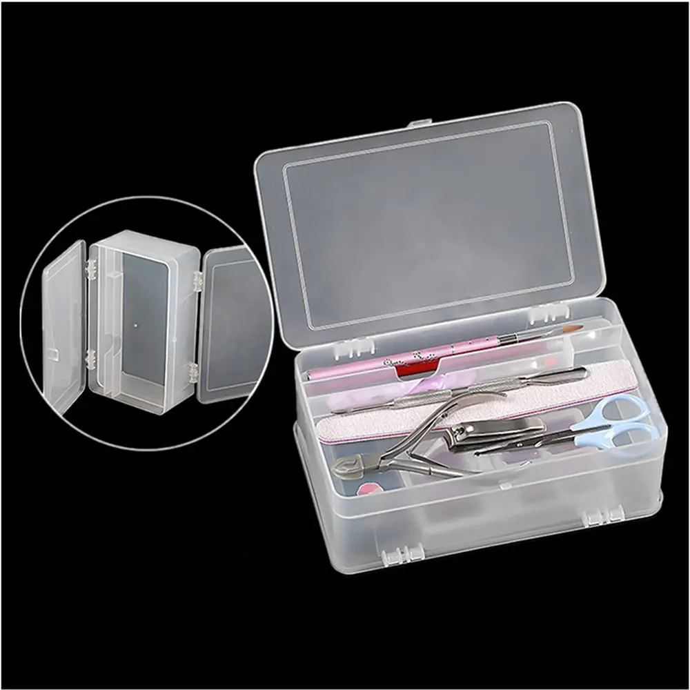Plastic Nail Art Tools Organizer Nail Brushes Container Case Manicure Tools Holder Double Layers Large Acity Nail Tools Storage
Plastic Nail Art Tools Organizer Nail Brushes Container Case Manicure Tools Holder Double Layers Large Acity Nail Tools Storage