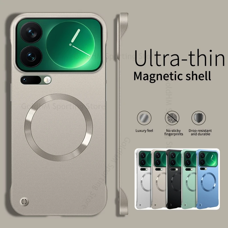 For Xiaomi 17 Pro Max Metal Paint Frameless Matte Phone Case For Xiaomi 15 Ultra 13 14 17Pro Wireless Charging For Magsafe Cover
For Xiaomi 17 Pro Max Metal Paint Frameless Matte Phone Case For Xiaomi 15 Ultra 13 14 17Pro Wireless Charging For Magsafe Cover