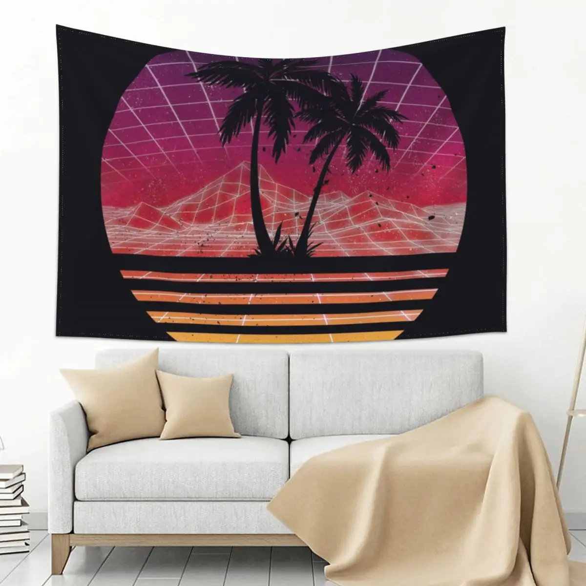 Modern Retro 80s Outrun Sunset Palm Tree Silhouette - Original Tapestry On The Wall Room Decor Korean Style Tapestry
Modern Retro 80s Outrun Sunset Palm Tree Silhouette - Original Tapestry On The Wall Room Decor Korean Style Tapestry