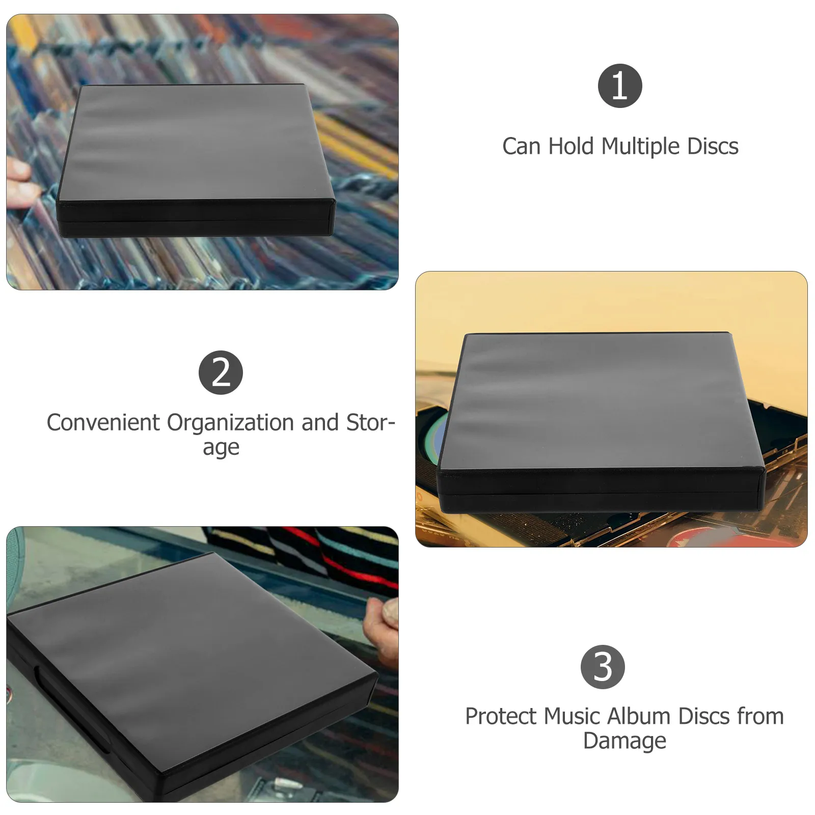 25mm Black 12-Disc DVD Cases CD Storage Boxes Portable Holder Reusable Organizer Safe Practical Durability Easy Special Storage
25mm Black 12-Disc DVD Cases CD Storage Boxes Portable Holder Reusable Organizer Safe Practical Durability Easy Special Storage