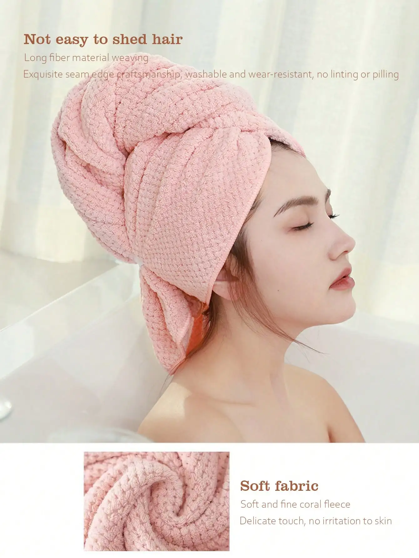 1pc Multi-Function Hair Towel, New Dry Hair Cap For Long And Thick Hair, Super Absorbent Quick Drying, Extra Large & Long
1pc Multi-Function Hair Towel, New Dry Hair Cap For Long And Thick Hair, Super Absorbent Quick Drying, Extra Large & Long