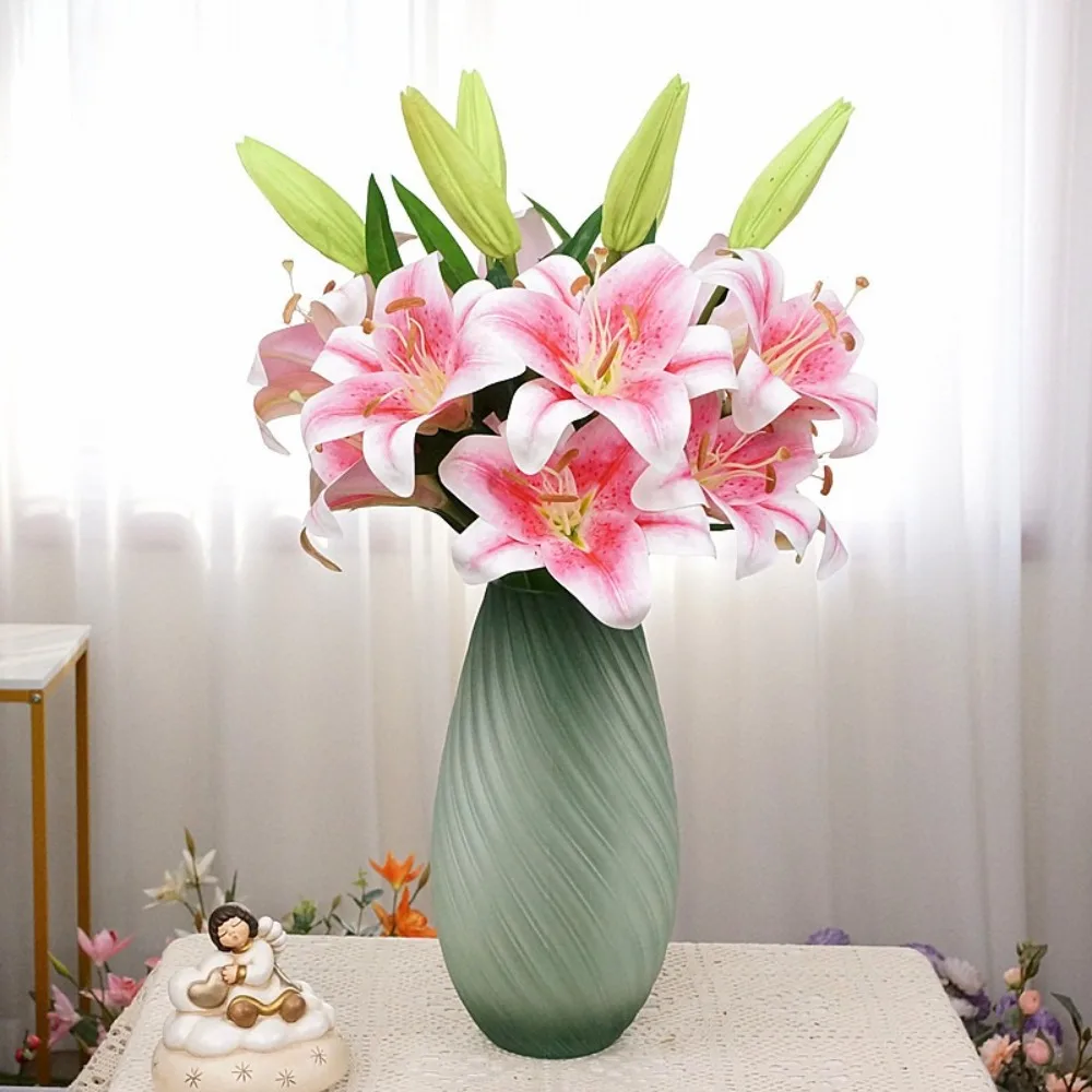 87cm Artificial Flower Branch Real Touch Elegant Silk Lilium Brownii Flower Plastic Handmade Fake Flowers Home Office Decor
87cm Artificial Flower Branch Real Touch Elegant Silk Lilium Brownii Flower Plastic Handmade Fake Flowers Home Office Decor