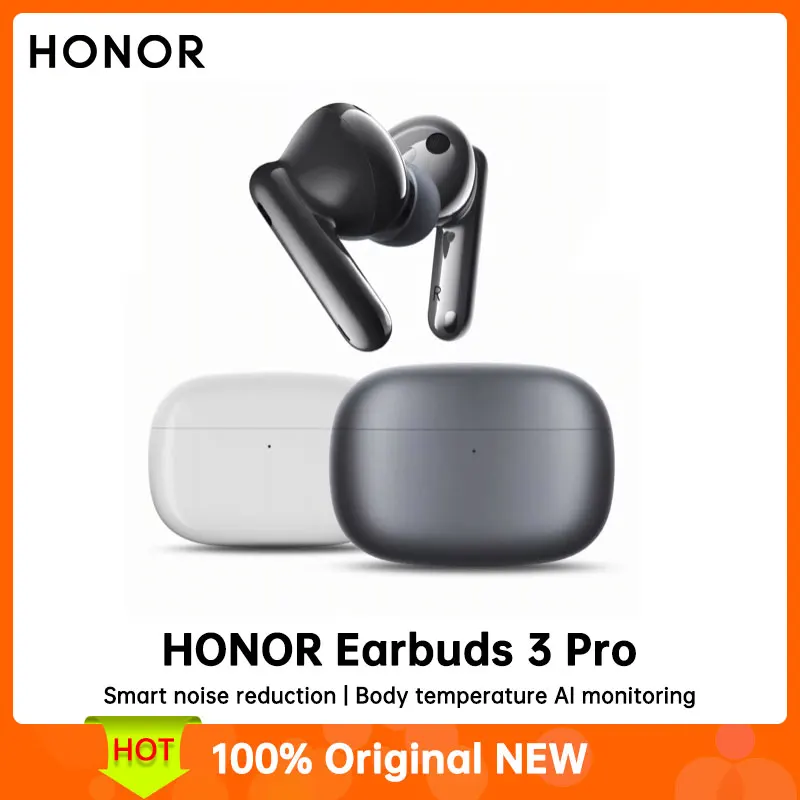 Honor Earbuds 3 Pro Ультра-широкополосные коаксиальные двухблочные сценические умные шумоподавляющие устройства мониторинг температуры тела с ии
Honor Earbuds 3 Pro Ультра-широкополосные коаксиальные двухблочные сценические умные шумоподавляющие устройства мониторинг температуры тела с ии