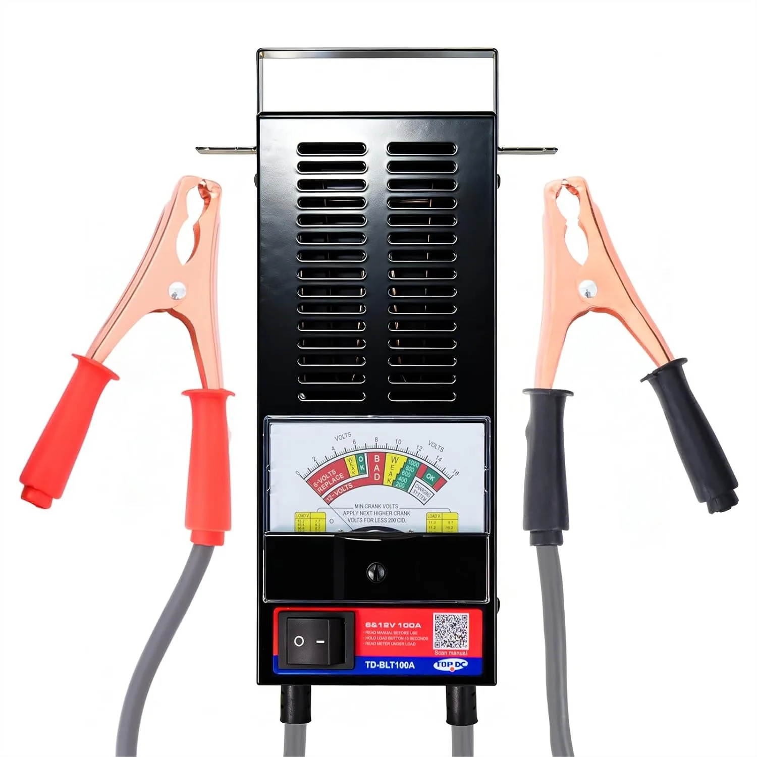 Car Battery Tester 6V/12V with 100-1000 CCA Load Testing for Cars, RVs, Motorcycles, ATVs and Boats - Reliable Automotive Tool
Car Battery Tester 6V/12V with 100-1000 CCA Load Testing for Cars, RVs, Motorcycles, ATVs and Boats - Reliable Automotive Tool
