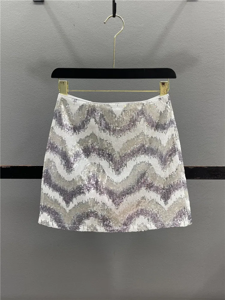 Shiny Sequin A-Line Skirt Women's High Waist Slimming Summer 2026 New Style Casual Cotton Polyester Blend Zipper Closure
Shiny Sequin A-Line Skirt Women's High Waist Slimming Summer 2026 New Style Casual Cotton Polyester Blend Zipper Closure