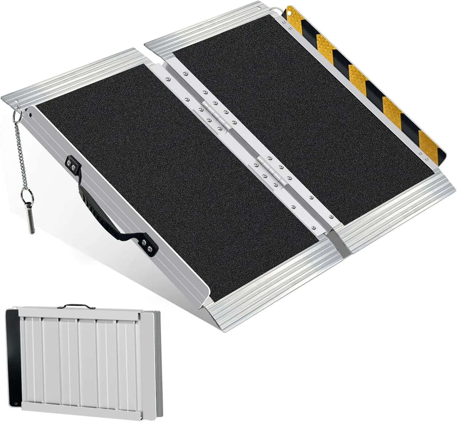 Ultra Lightweight 8.6 lbs Foldable Wheelchair Ramp for Door Thresholds & Curbs, 800 lbs Capacity, Non-Slip Surface
Ultra Lightweight 8.6 lbs Foldable Wheelchair Ramp for Door Thresholds & Curbs, 800 lbs Capacity, Non-Slip Surface