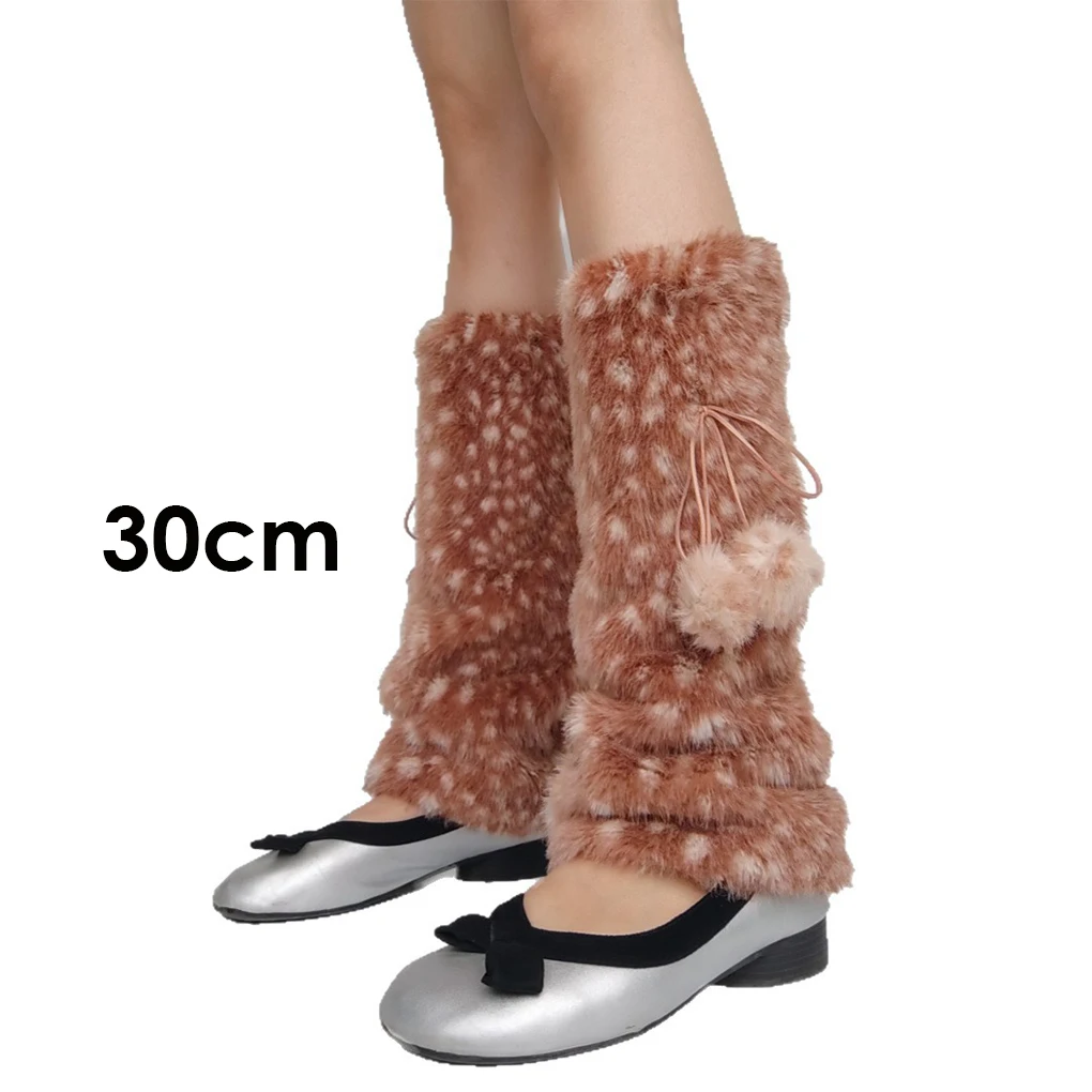 Brown Deer Pattern Warmers Winter Fur Legs with Bow Versatile for
Brown Deer Pattern Warmers Winter Fur Legs with Bow Versatile for