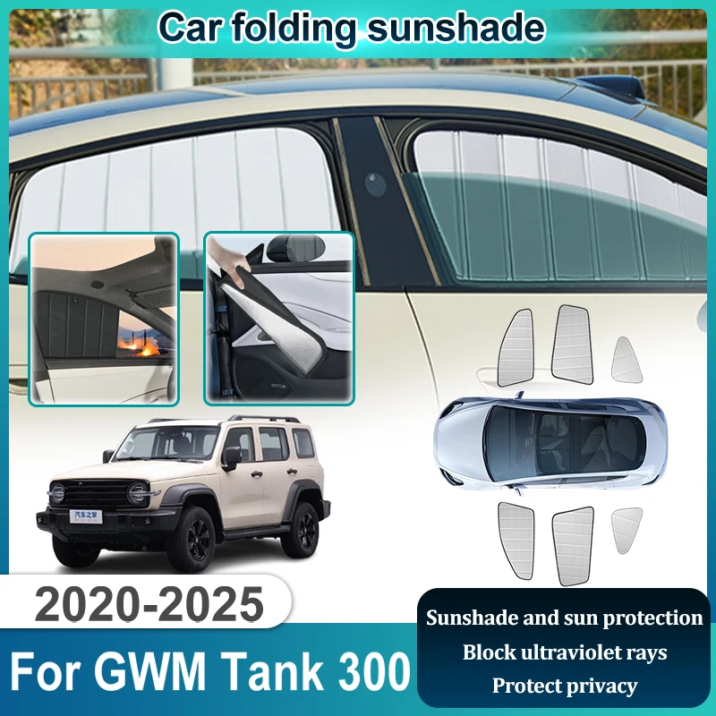Car Foldable Sunshades For GWM Tank 300 Accessories Body Kit 2020 2021-2025 Window Shaby Shades Auto Side Sun Visors Sunshade
Car Foldable Sunshades For GWM Tank 300 Accessories Body Kit 2020 2021-2025 Window Shaby Shades Auto Side Sun Visors Sunshade