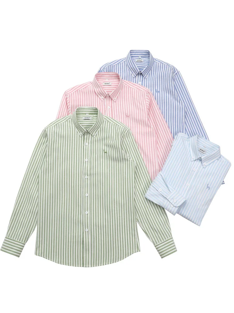 Новая усовершенствованная мужская рубашка-куртка в американском ретро-стиле из чистого хлопка, в полоску, с длинным рукавом, свободного кроя, дышащая, для весны
Новая усовершенствованная мужская рубашка-куртка в американском ретро-стиле из чистого хлопка, в полоску, с длинным рукавом, свободного кроя, дышащая, для весны