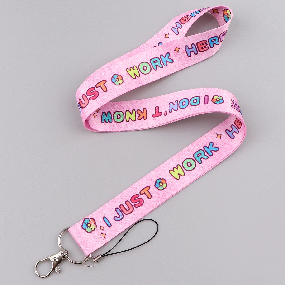 I JUST WORK HERE Lanyards for Key Letters Neck Strap For Card Badge Gym Keychain Key Holder DIY Hanging Rope Phone Accessories
I JUST WORK HERE Lanyards for Key Letters Neck Strap For Card Badge Gym Keychain Key Holder DIY Hanging Rope Phone Accessories
