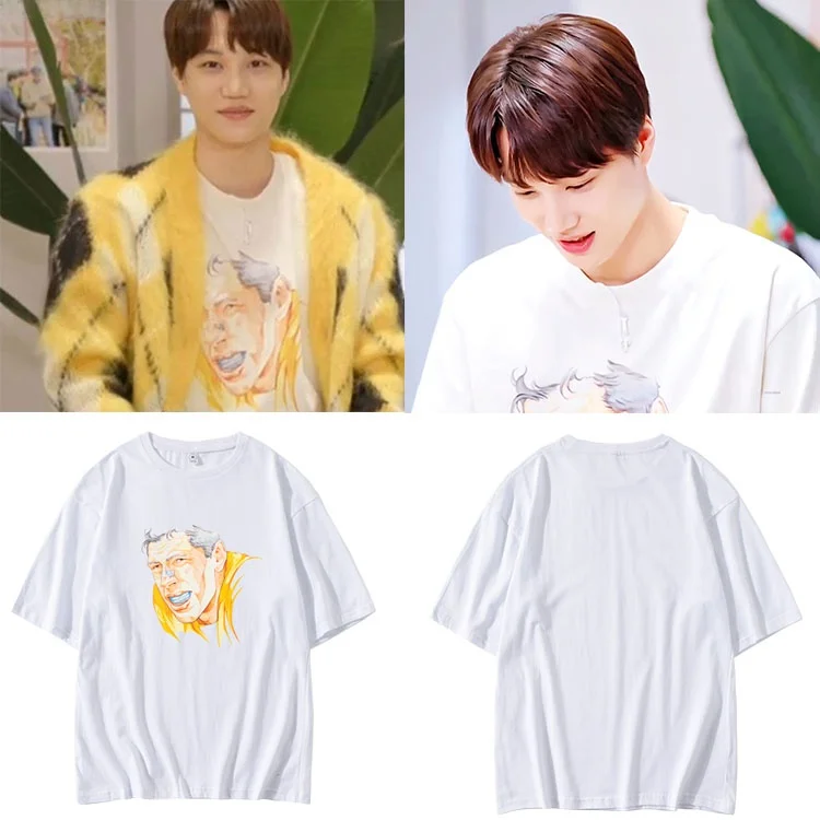 KAI Exo Loose round Neck Short Sleeve Casual Summer Clothes Pure Cotton Unisex T-shirt Comfortable Breathable Printed T-shirt
KAI Exo Loose round Neck Short Sleeve Casual Summer Clothes Pure Cotton Unisex T-shirt Comfortable Breathable Printed T-shirt