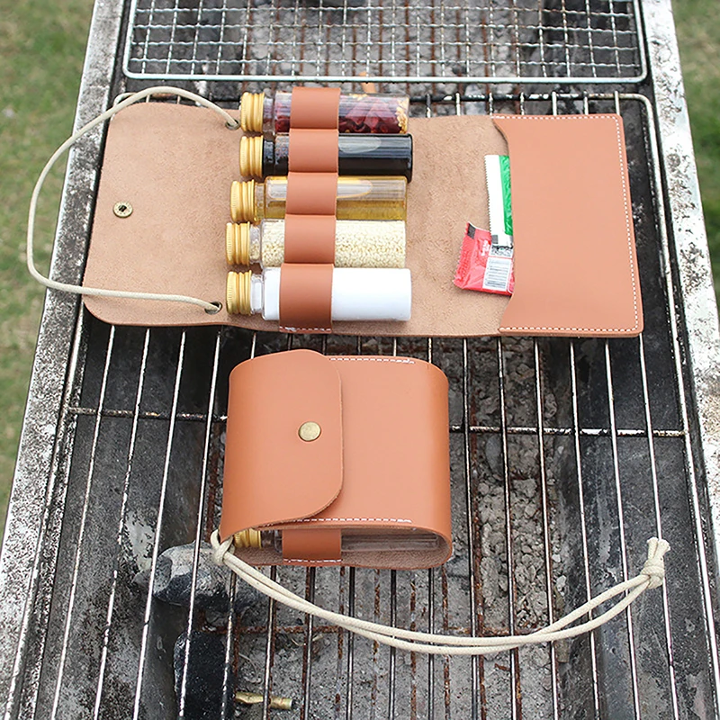 Portable Folding Leather Bag Outdoor Spice Bottle Set Waterproof Large Capacity Storage Pouch Camping Picnic BBQ Seasoning Bag
Portable Folding Leather Bag Outdoor Spice Bottle Set Waterproof Large Capacity Storage Pouch Camping Picnic BBQ Seasoning Bag