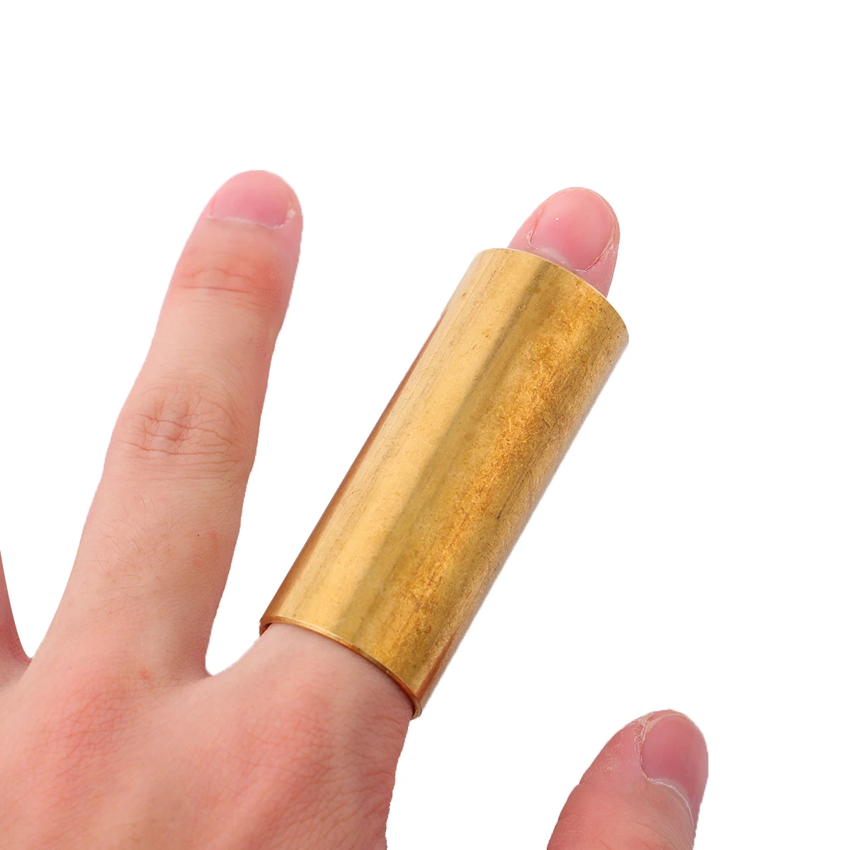 1pc Brass Slide Finger Sleeve Durable Smooth Sustain Bright Sound Professional Guitarists Guitar Bottleneck Accessories Standard
1pc Brass Slide Finger Sleeve Durable Smooth Sustain Bright Sound Professional Guitarists Guitar Bottleneck Accessories Standard