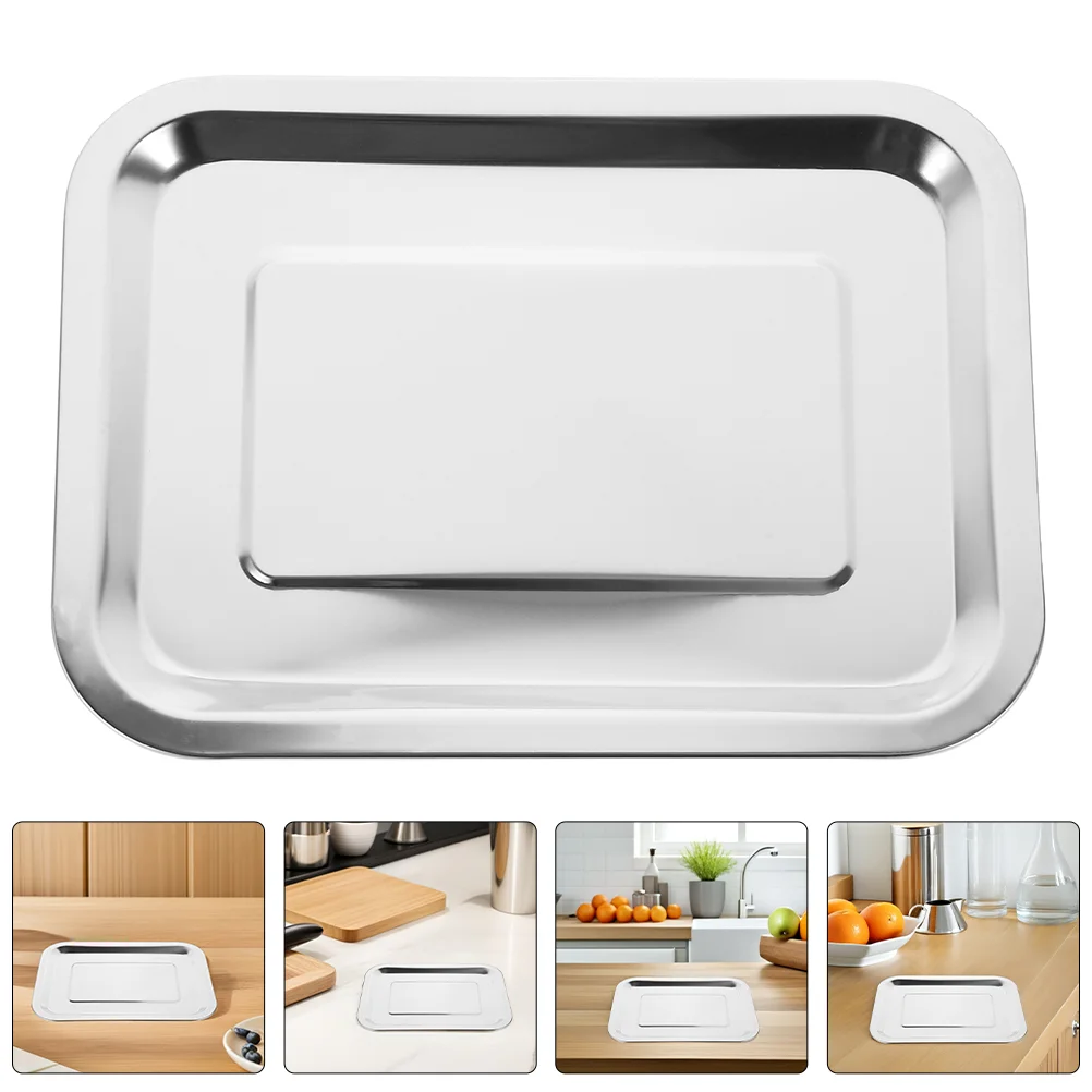 Stainless Steel Flat Bottom Rectangular Tray Serving Tray Food Tray Coffee Tray for Serving Appetizers Snacks Desserts Creating
Stainless Steel Flat Bottom Rectangular Tray Serving Tray Food Tray Coffee Tray for Serving Appetizers Snacks Desserts Creating